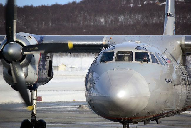 Ан-24 авиакомпании Нордавиа в аэропорту Тромсе