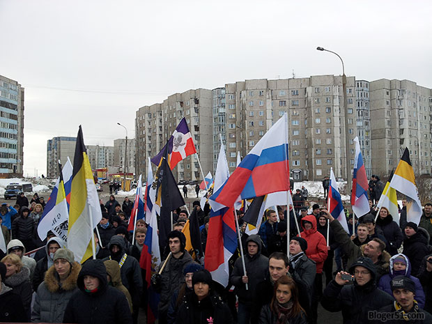 Русский марш в Мурманске 2012