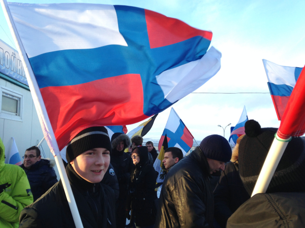 Русский марш в Мурманске 2013 