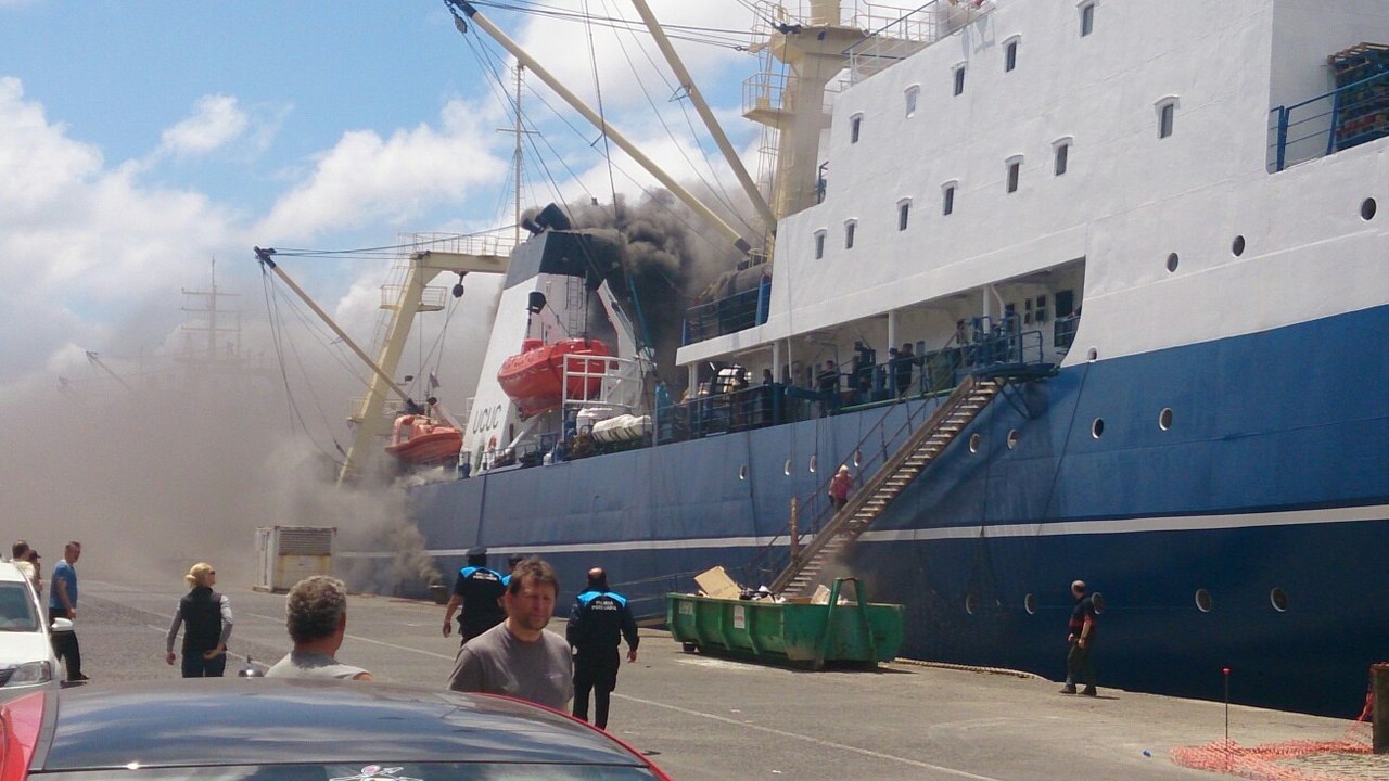 Пожар на корабле (судне) Олег найденов
