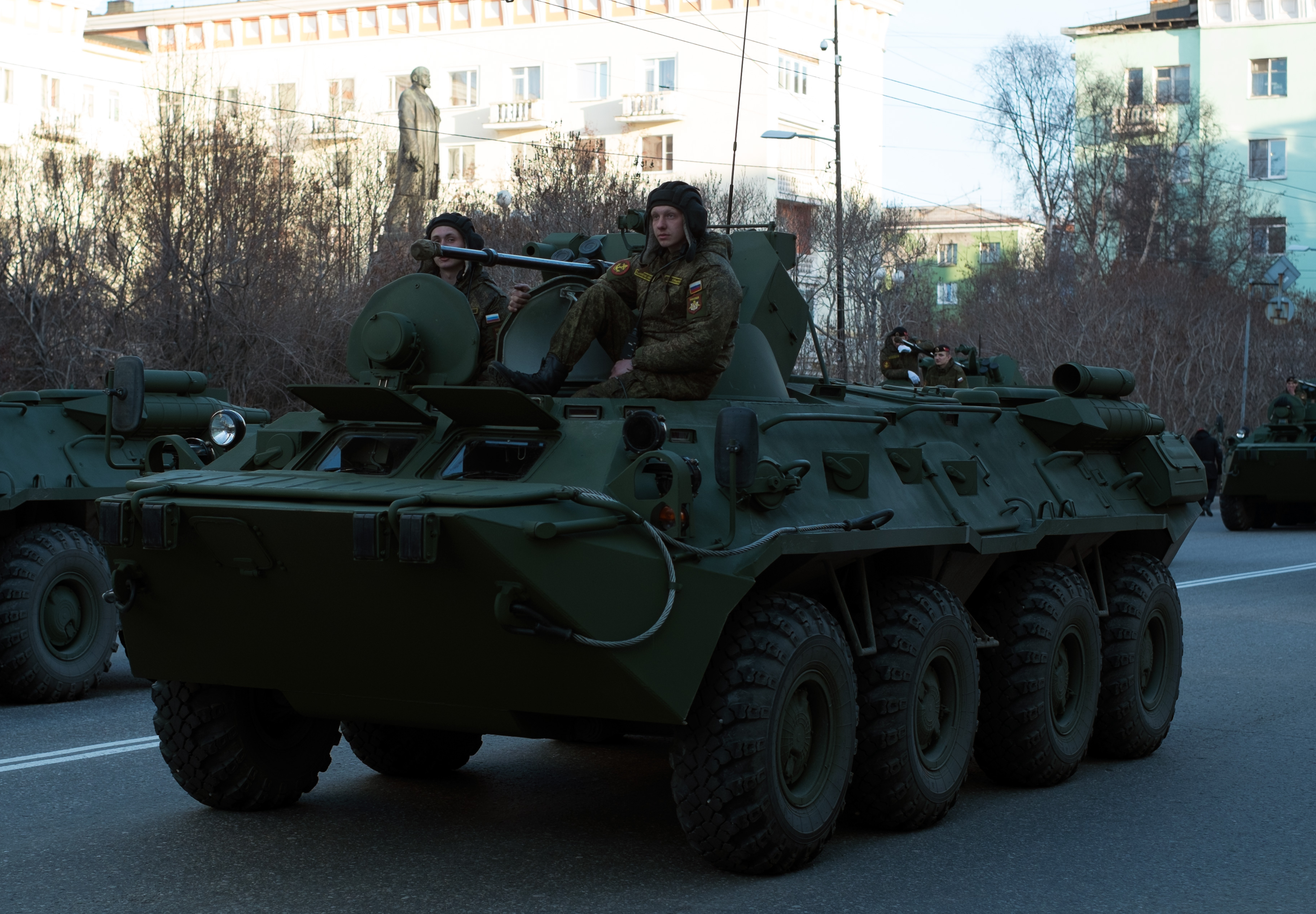 Мурманск, парад победы, репетиция