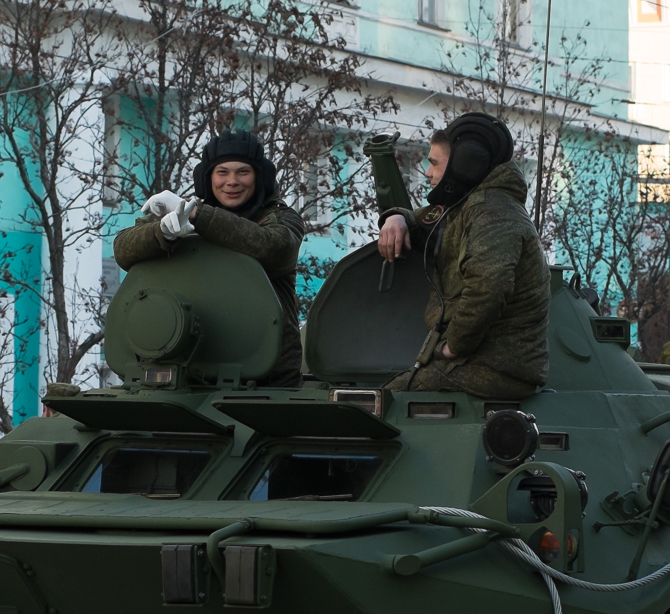 Мурманск, парад победы, репетиция