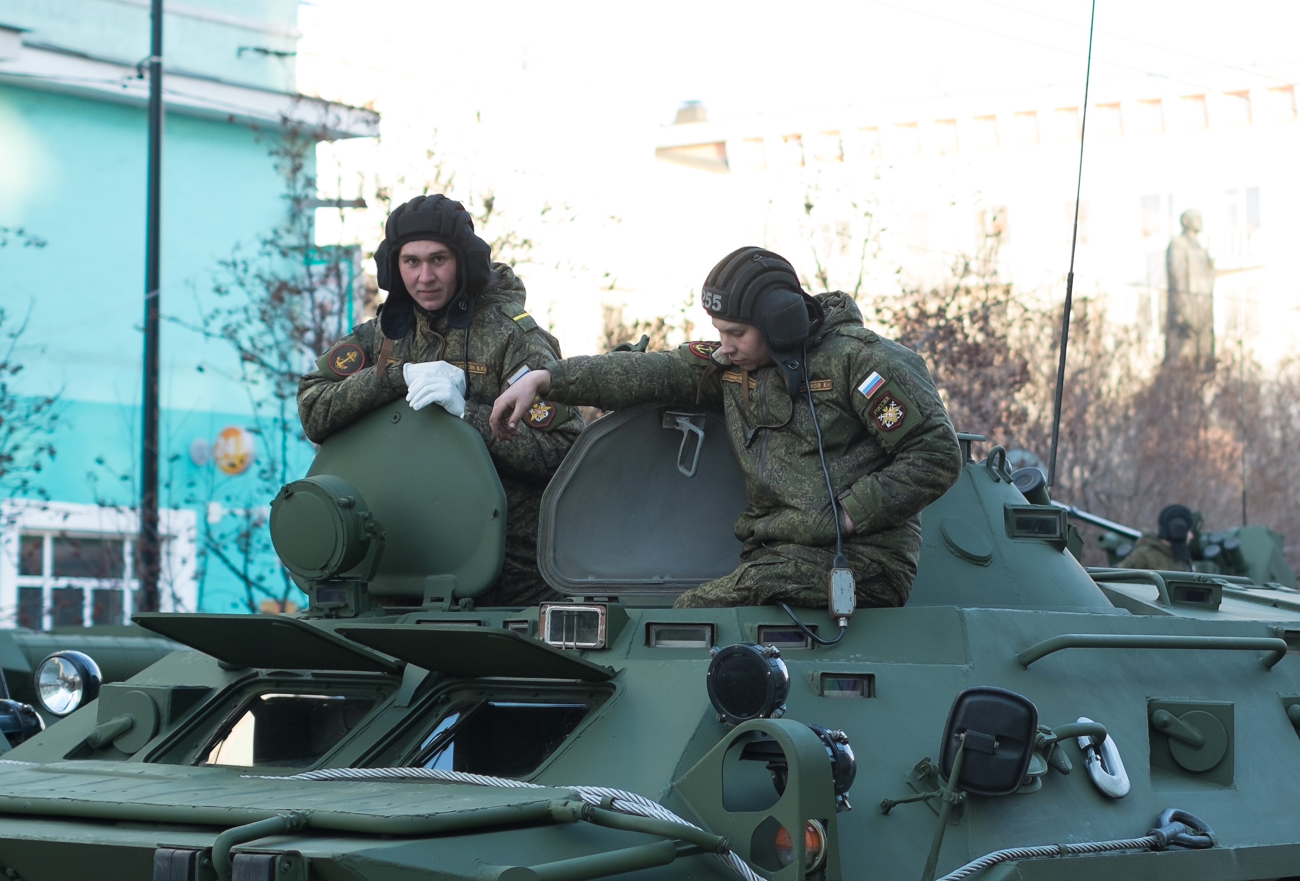 Мурманск, парад победы, репетиция