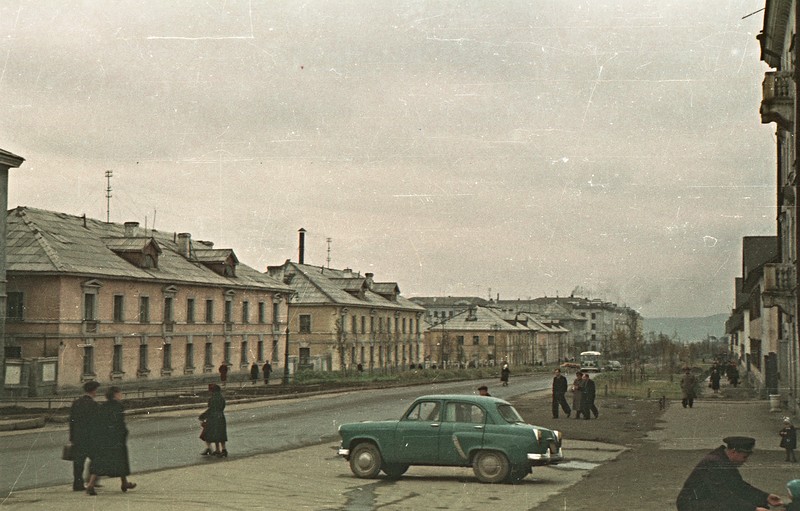 Цветные фото Мурманска 50  годы СССР